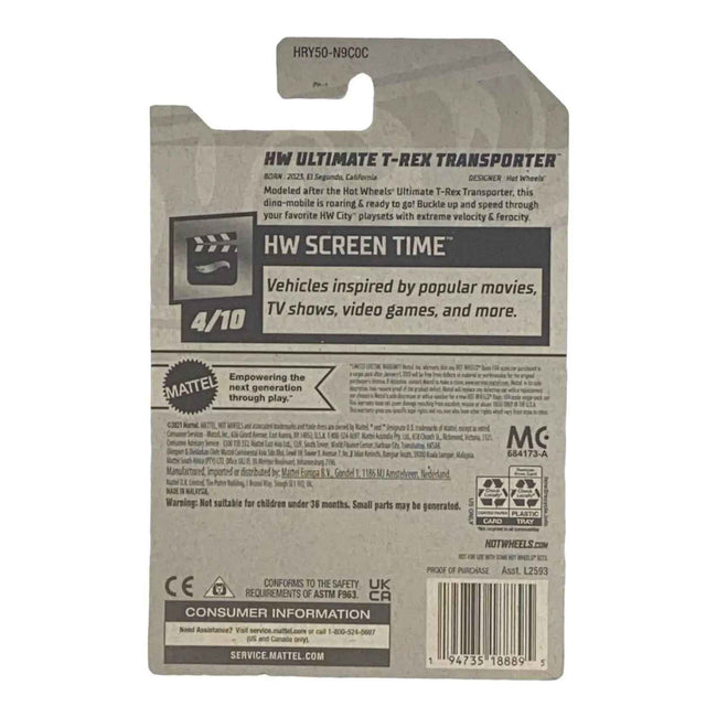 Hot Wheels HW Ultimate T-Rex Transporter - Screen Time Series 4/10 Main Image