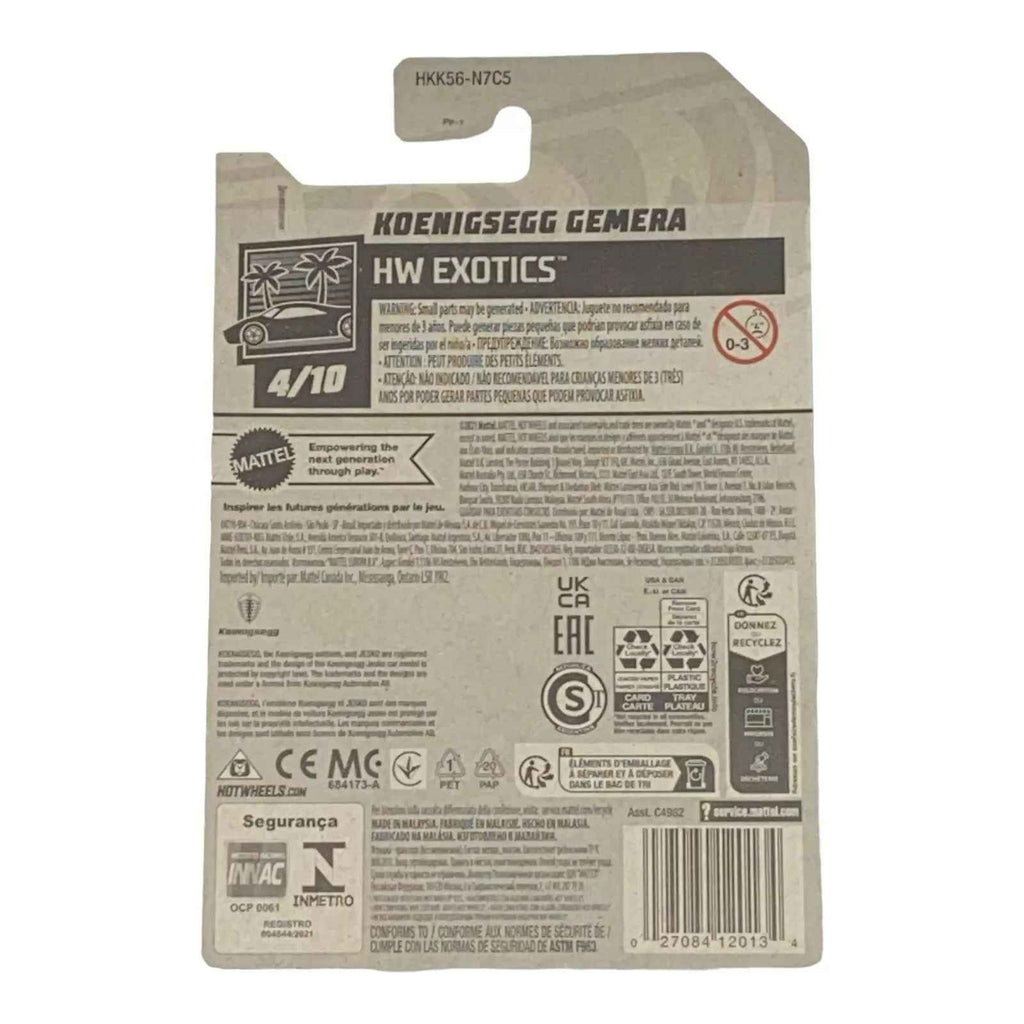 Hot Wheels Koenigsegg Gemera - Exotics Series 4/10 -