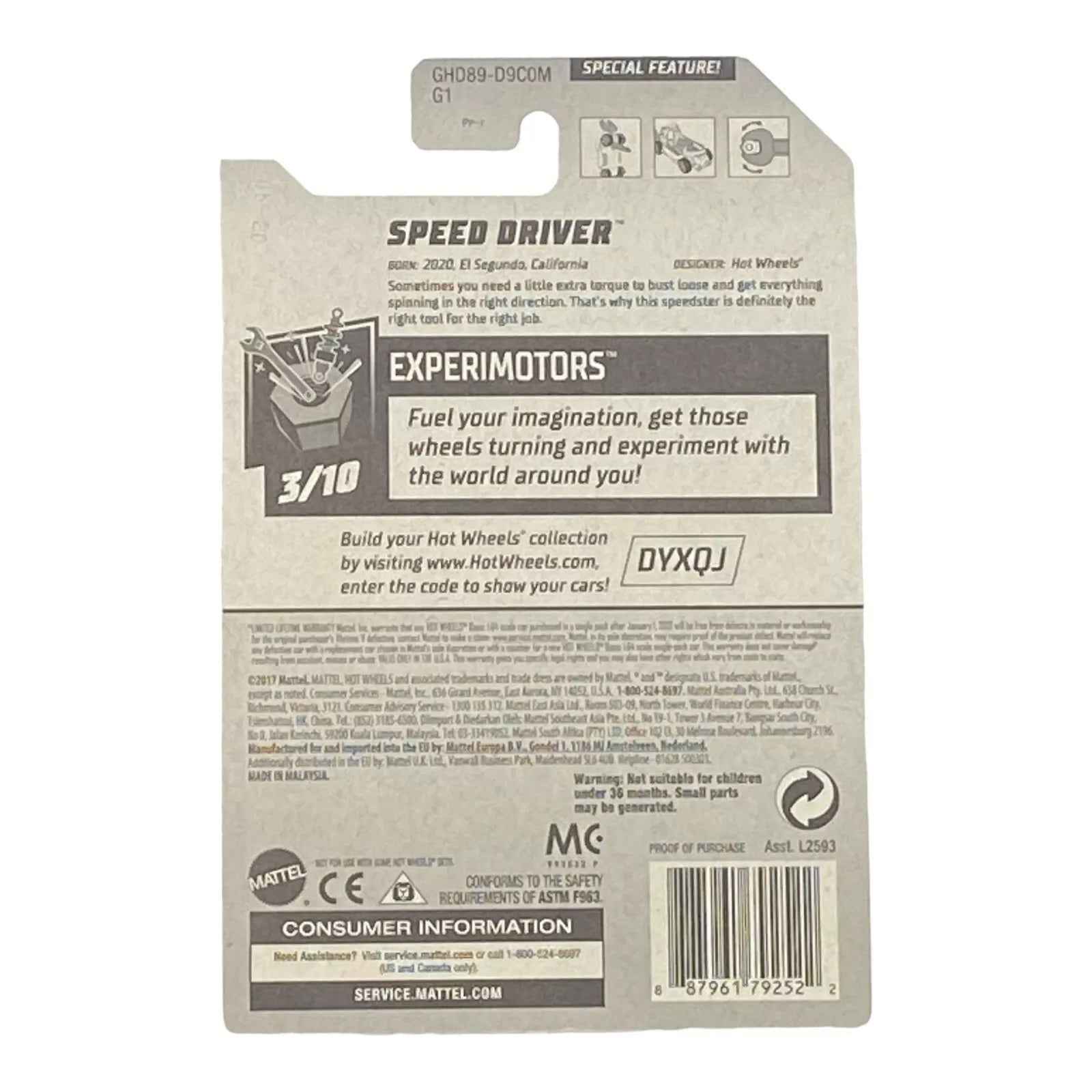 Hot Wheels Speed Driver - Experimotors Series 3/10 Secondary image