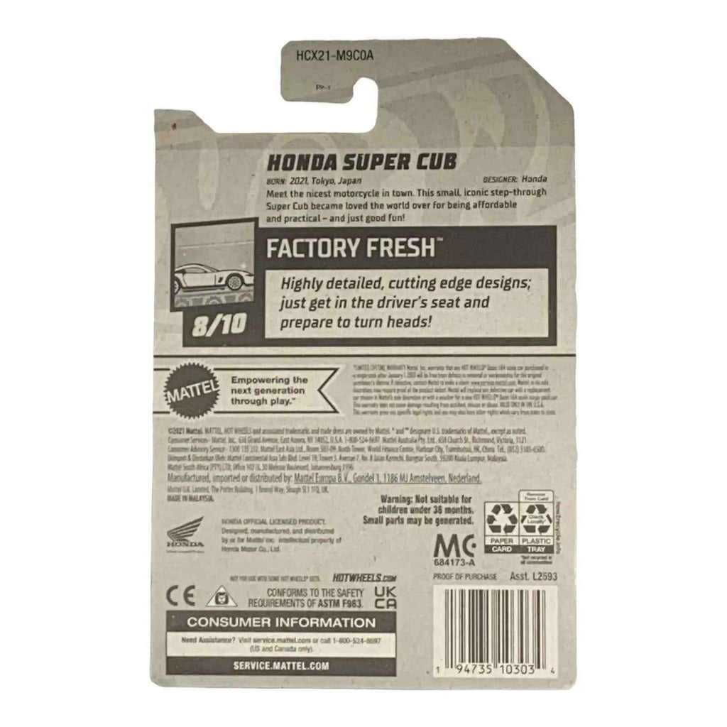 Hot Wheels Honda Super Cub - Factory Fresh Series 8/10
