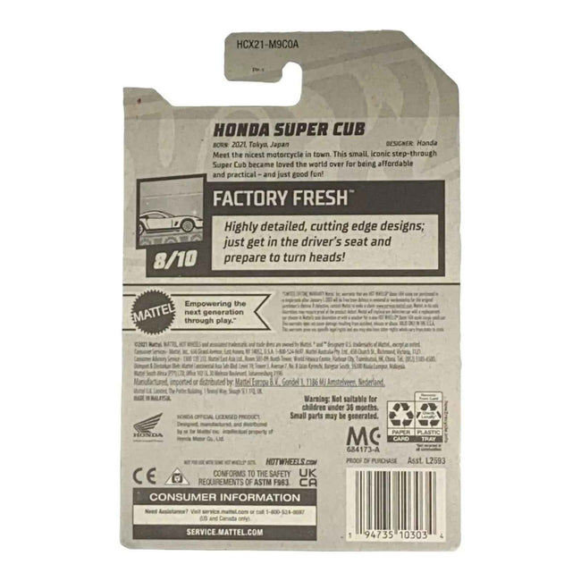 Hot Wheels Honda Super Cub - Factory Fresh Series 8/10 Main Image
