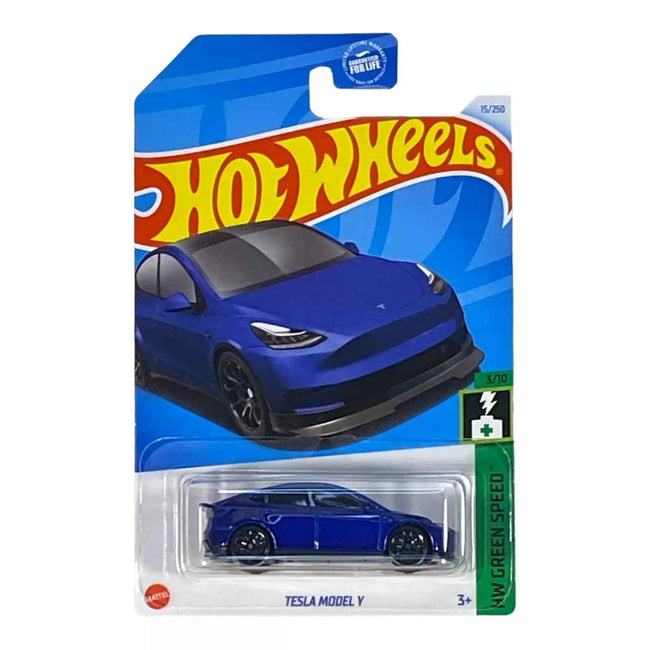 Hot Wheels Tesla Model Y - Green Speed Series 3/10 - Hover Image