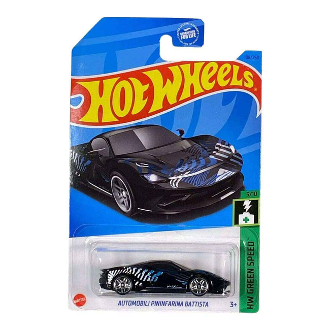 Hot Wheels Automobili Pininfarina Battista - Green Speed Series 5/10 - Hover Image