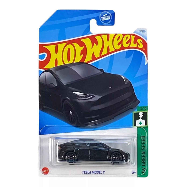 Hot Wheels Tesla Model Y - Green Speed Series 3/10 - Hover Image