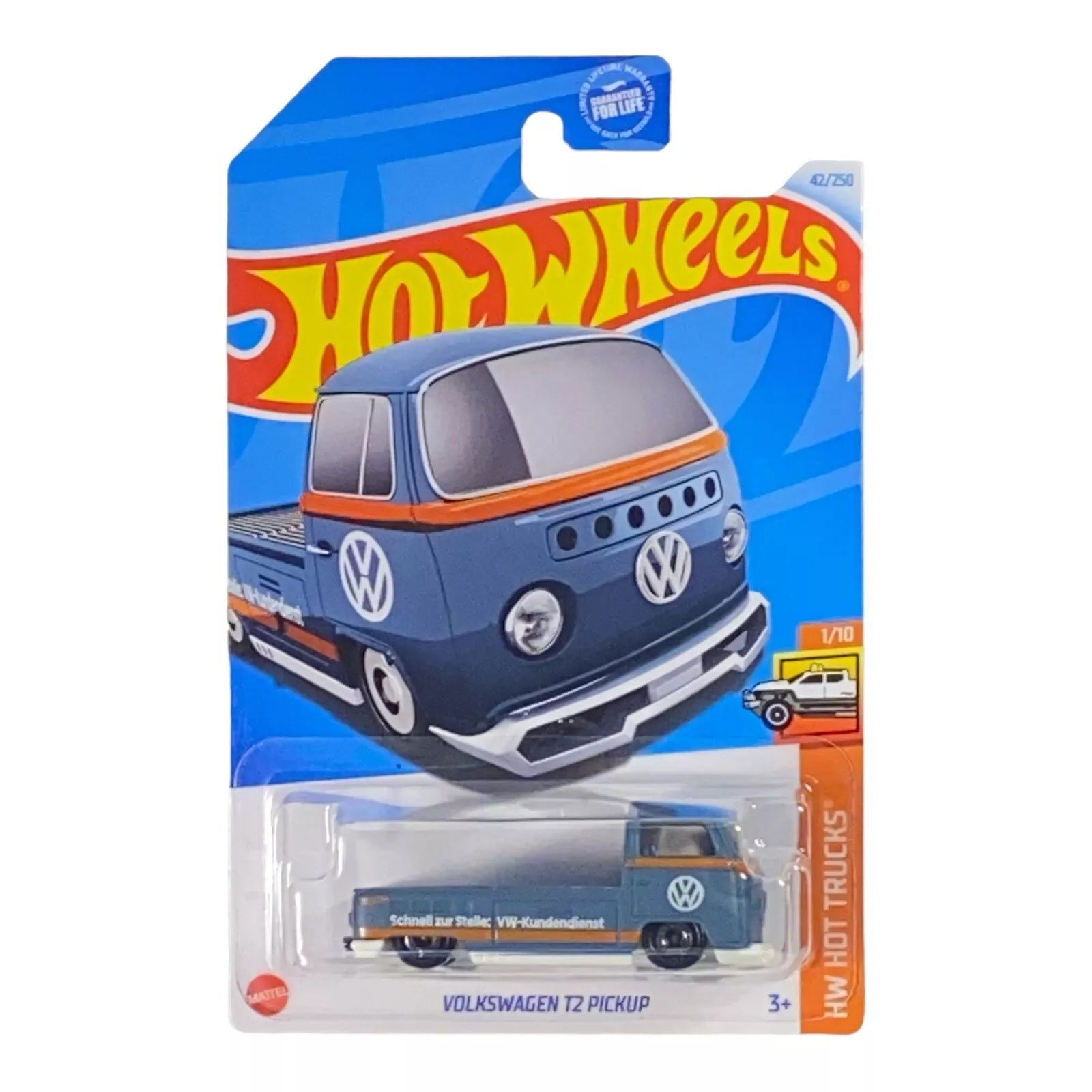 Hot Wheels Volkswagen T2 Pickup - Hot Trucks Series 1/10 - Collectors World Toys