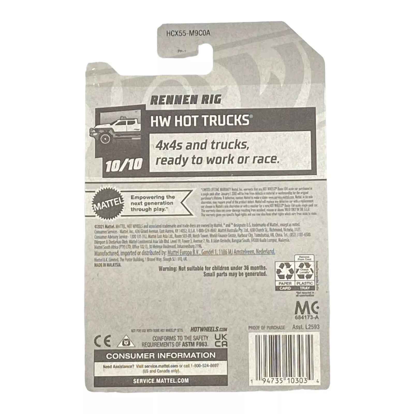 Hot Wheels Rennen Rig - Hot Trucks Series 10/10 -