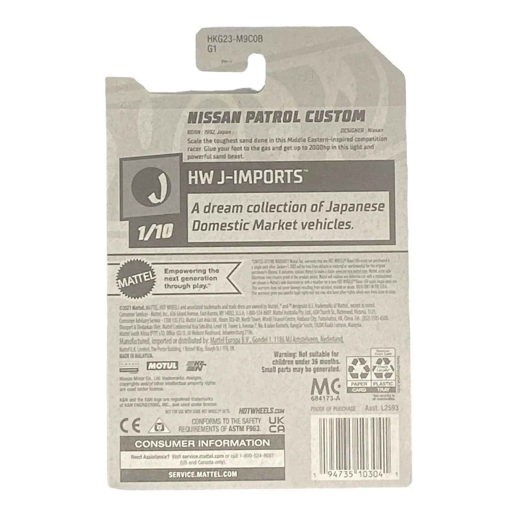 Hot Wheels Nissan Patrol Custom - J-Imports Series 1/10 -