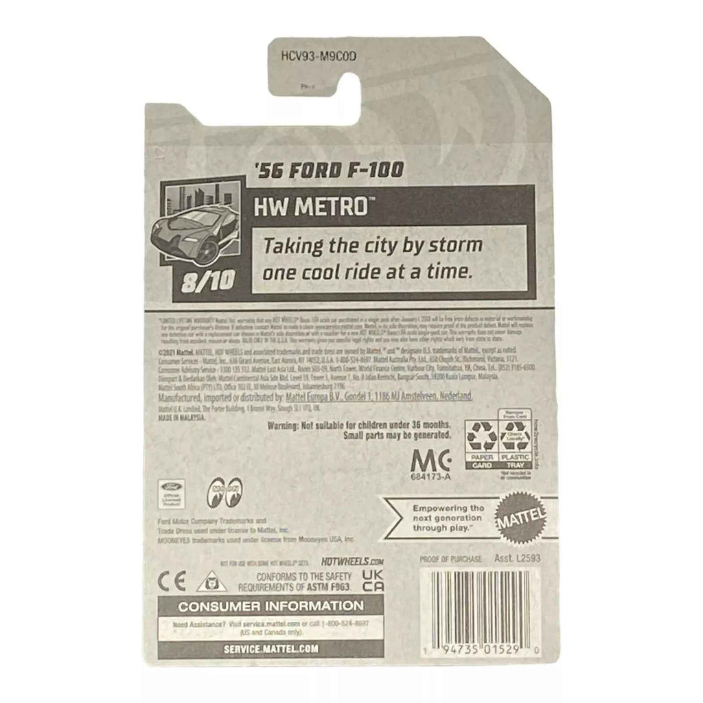 Hot Wheels '56 Ford F-100 - Mooneyes - Metro Series 8/10 -