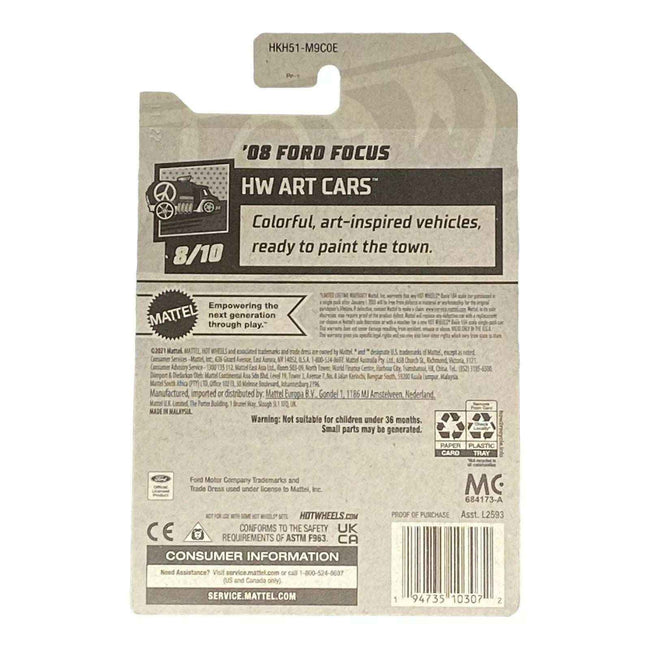 Hot Wheels '08 Ford Focus - Art Cars Series 8/10 Main Image