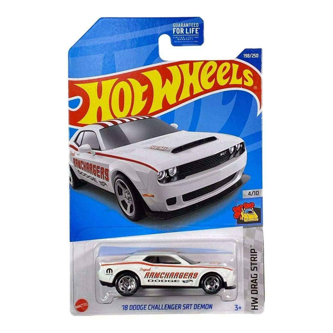 Hot Wheels '18 Dodge Challenger SRT Demon - Drag Strip Series 4/10 - Hover Image