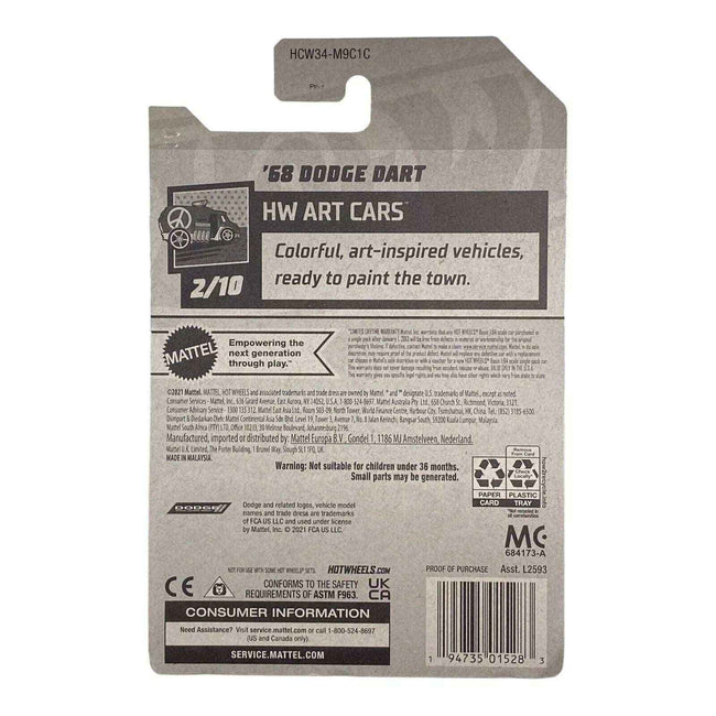 Hot Wheels '68 Dodge Dart - Art Cars Series 2/10 Main Image