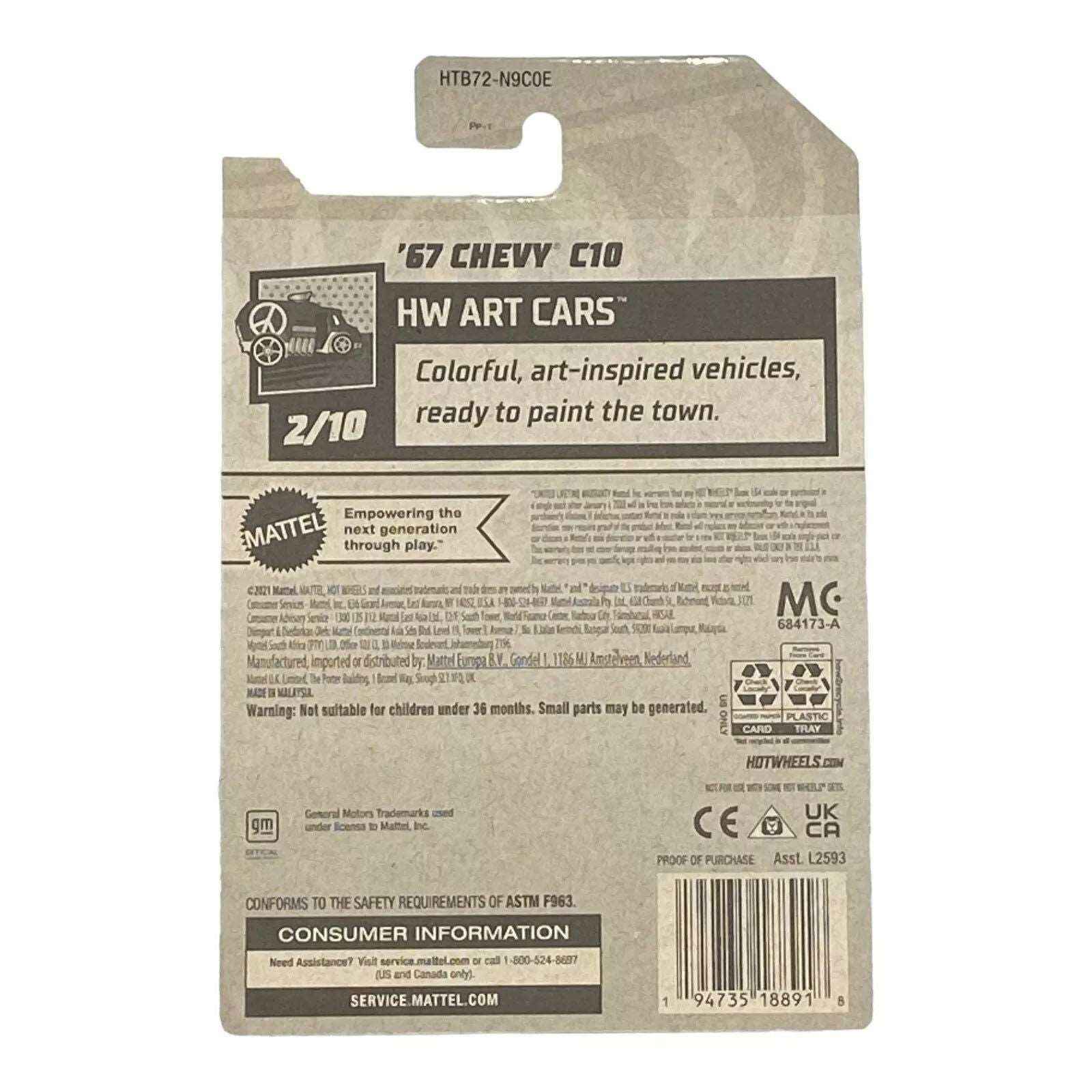 Hot Wheels '67 Chevy C10 - Art Cars Series 2/10