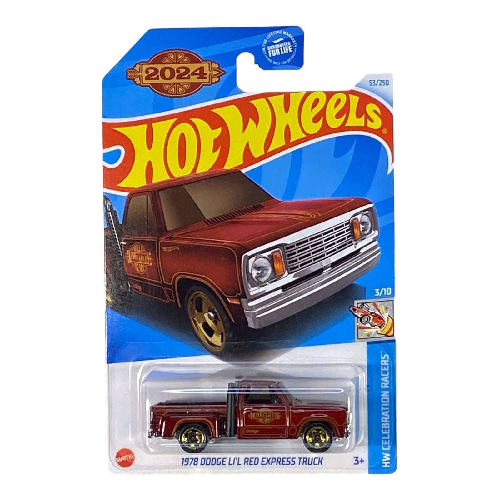 Hot Wheels 1978 Dodge Li'l Red Express Truck - Celebration Racers Series 3/10 - Collectors World Toys