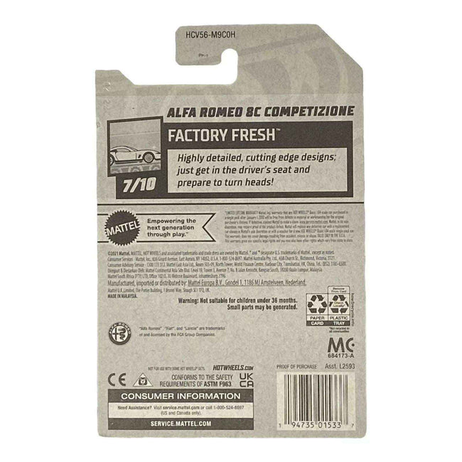 Hot Wheels Alfa Romero 8C Competizione - Factory Fresh Series 7/10 Main Image