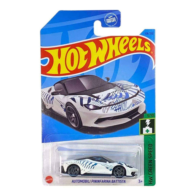 Hot Wheels Automobili Pininfarina Battista - Green Speed Series 5/10 - Hover Image
