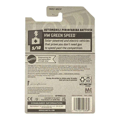 Hot Wheels Automobili Pininfarina Battista - Green Speed Series 5/10