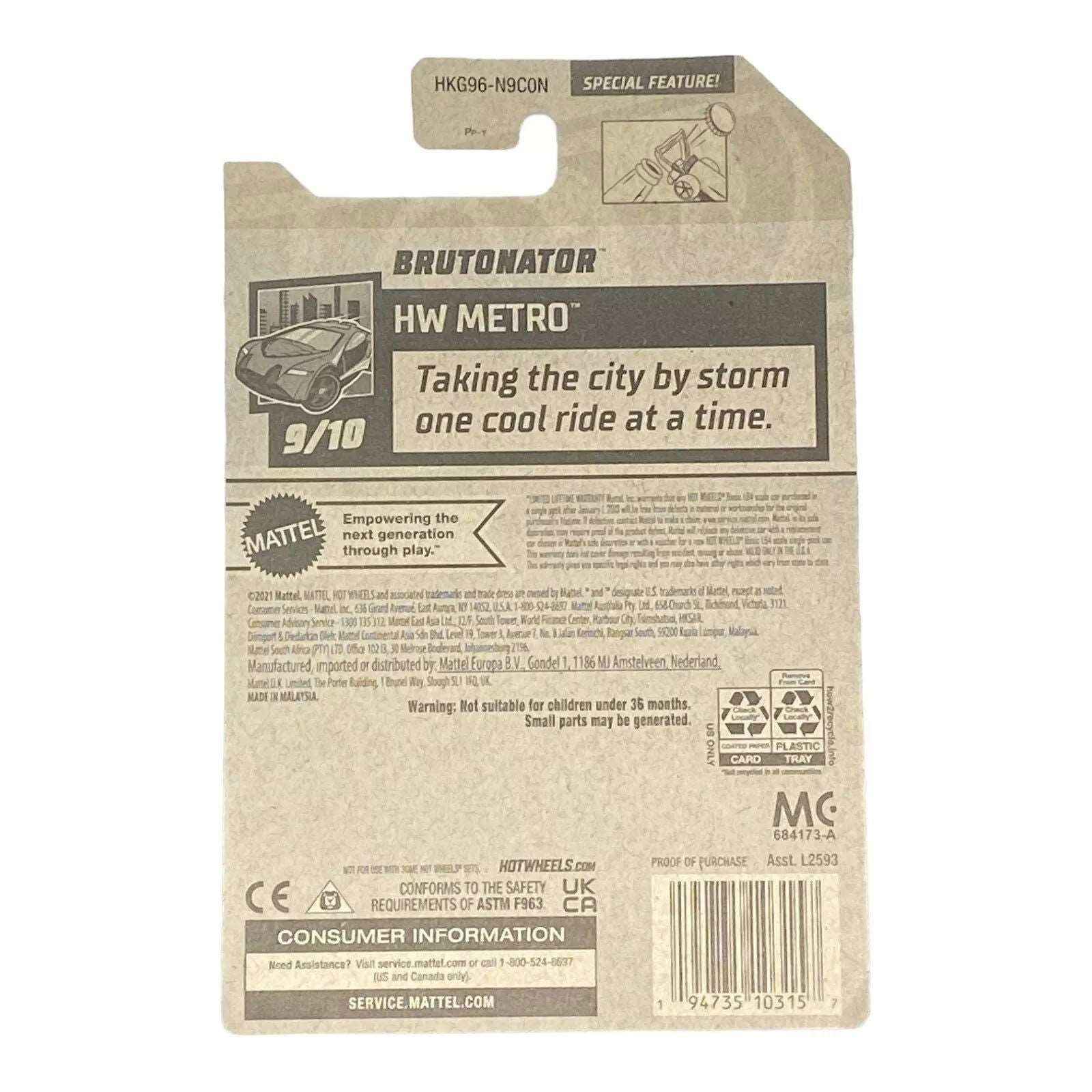 Hot Wheels Brutonator - Metro Series 9/10 -