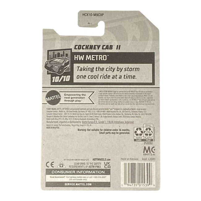 Hot Wheels Cockney Cab II - Metro Series 10/10 Main Image