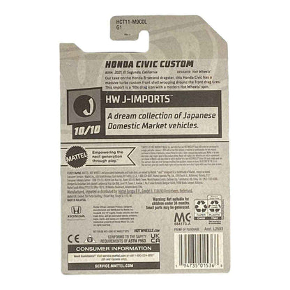 Hot Wheels Honda Civic Custom - J-Imports Series 10/10