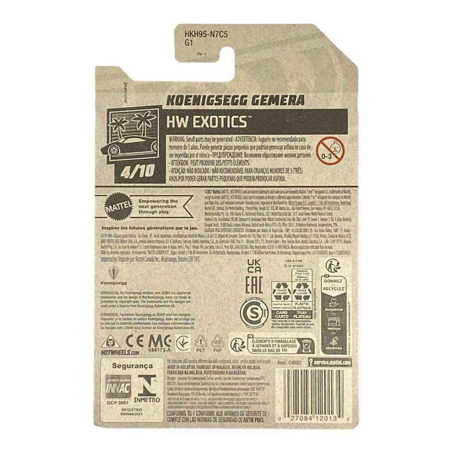 Hot Wheels Koenigsegg Gemera - Exotics Series 4/10 Main Image