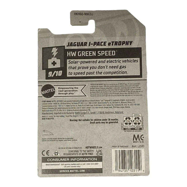 Hot Wheels Jaguar I-Pace eTrophy - Green Speen Series 9/10 Main Image