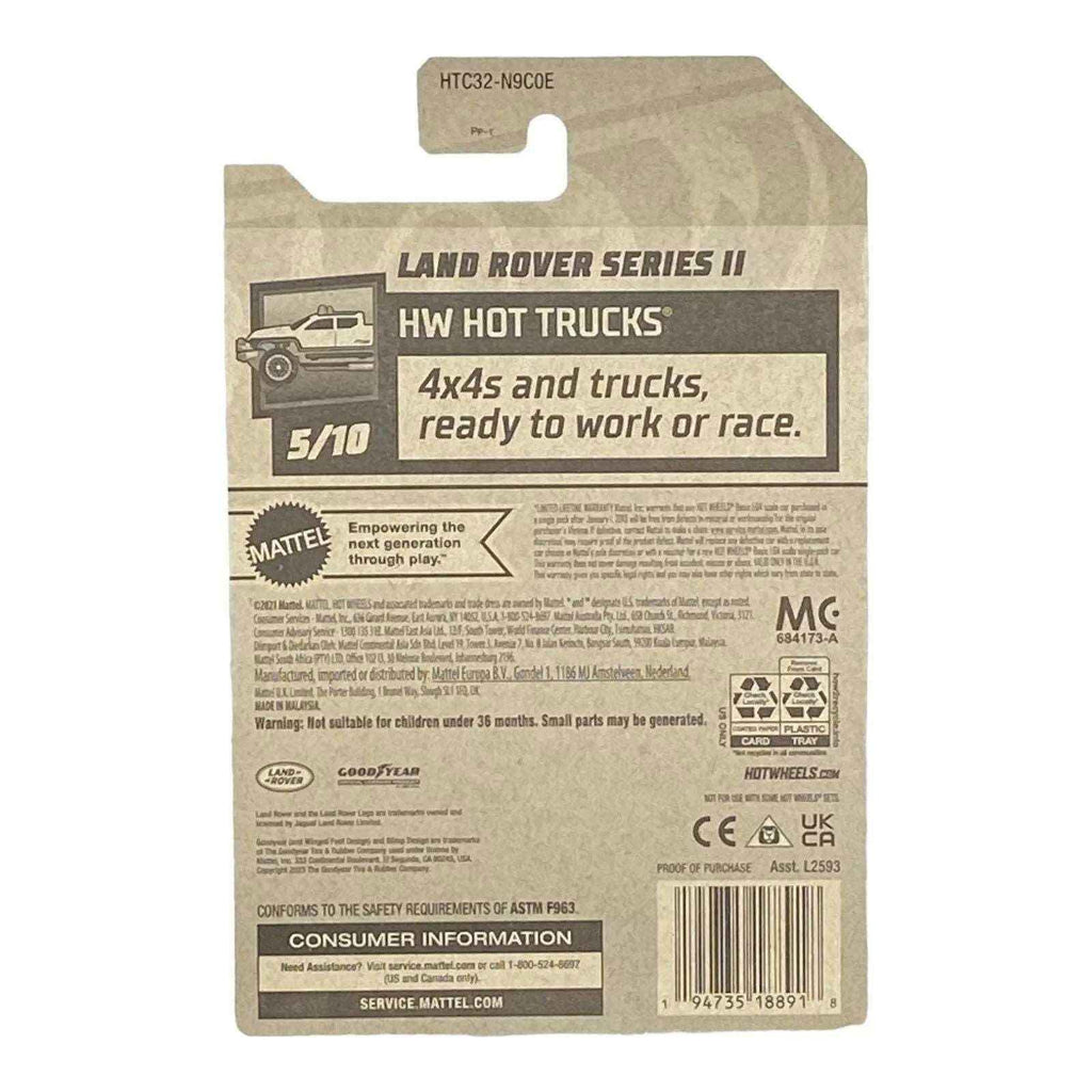 Hot Wheels Land Rover Series II - Hot Trucks Series 5/10 -