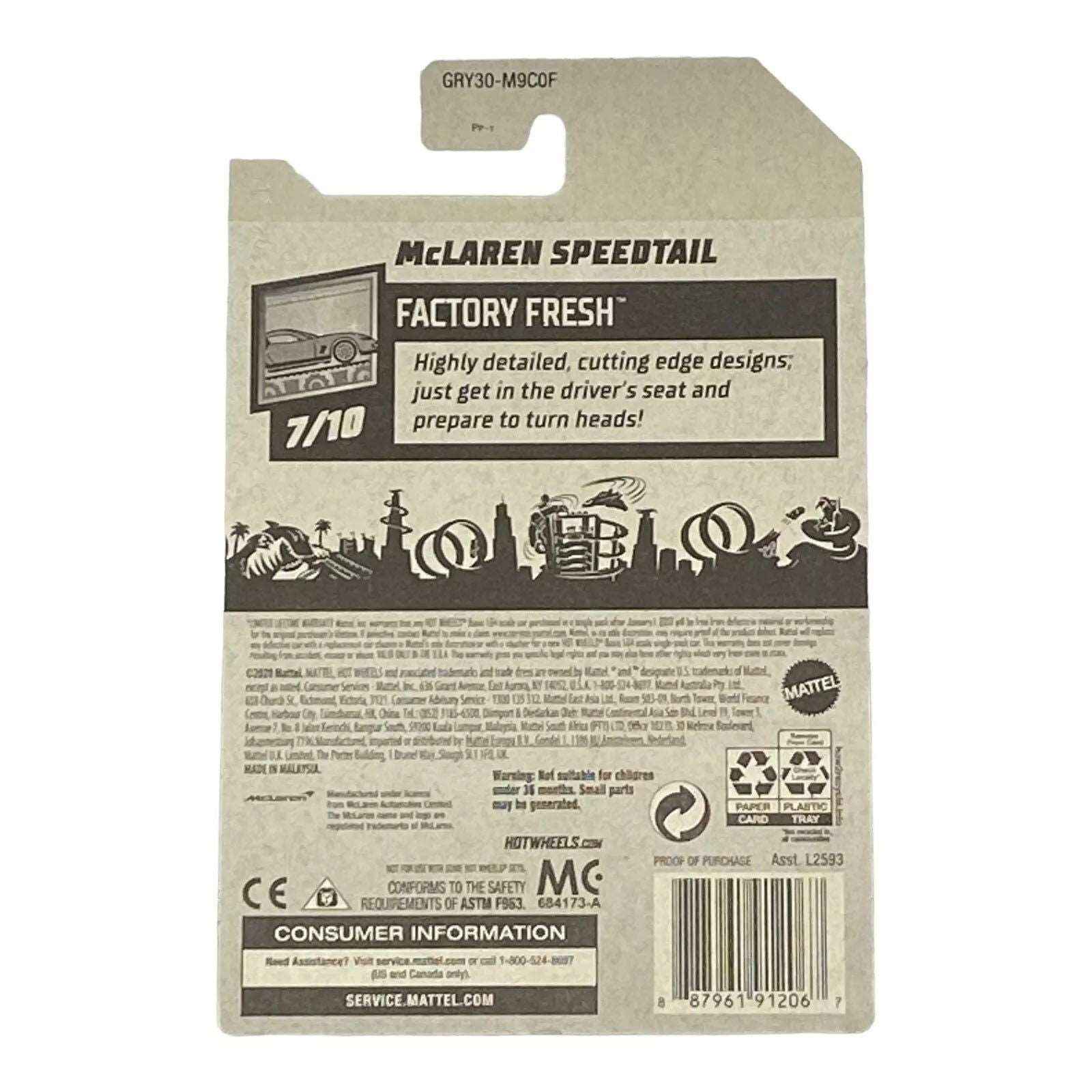 Hot Wheels McLaren Speedtail - Factory Fresh Series 7/10