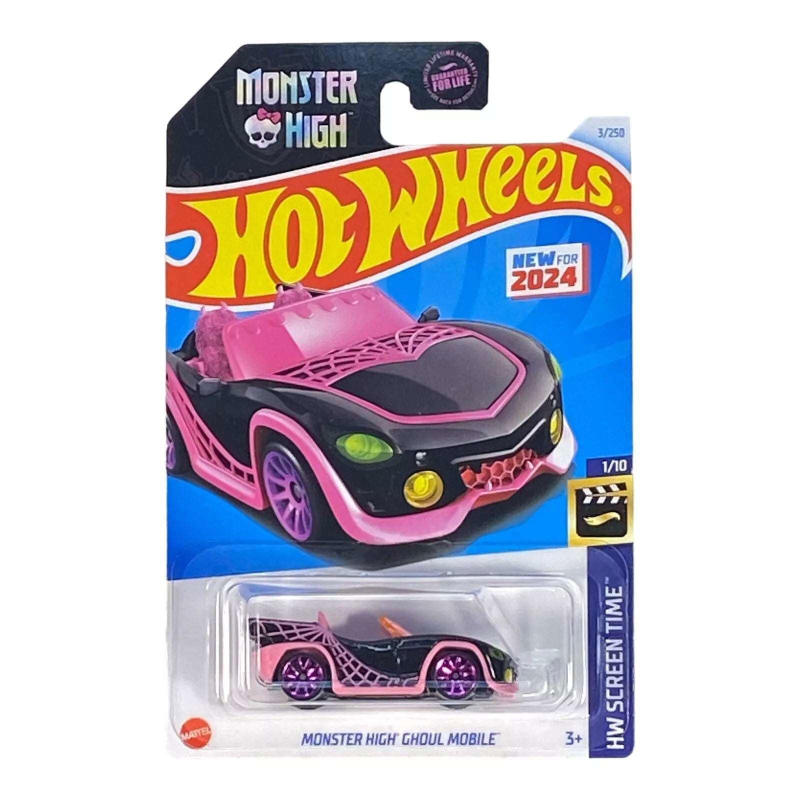 Hot Wheels Monster High Ghoul Mobile - Monster High - Screen Time Series 1/10 - Collectors World Toys