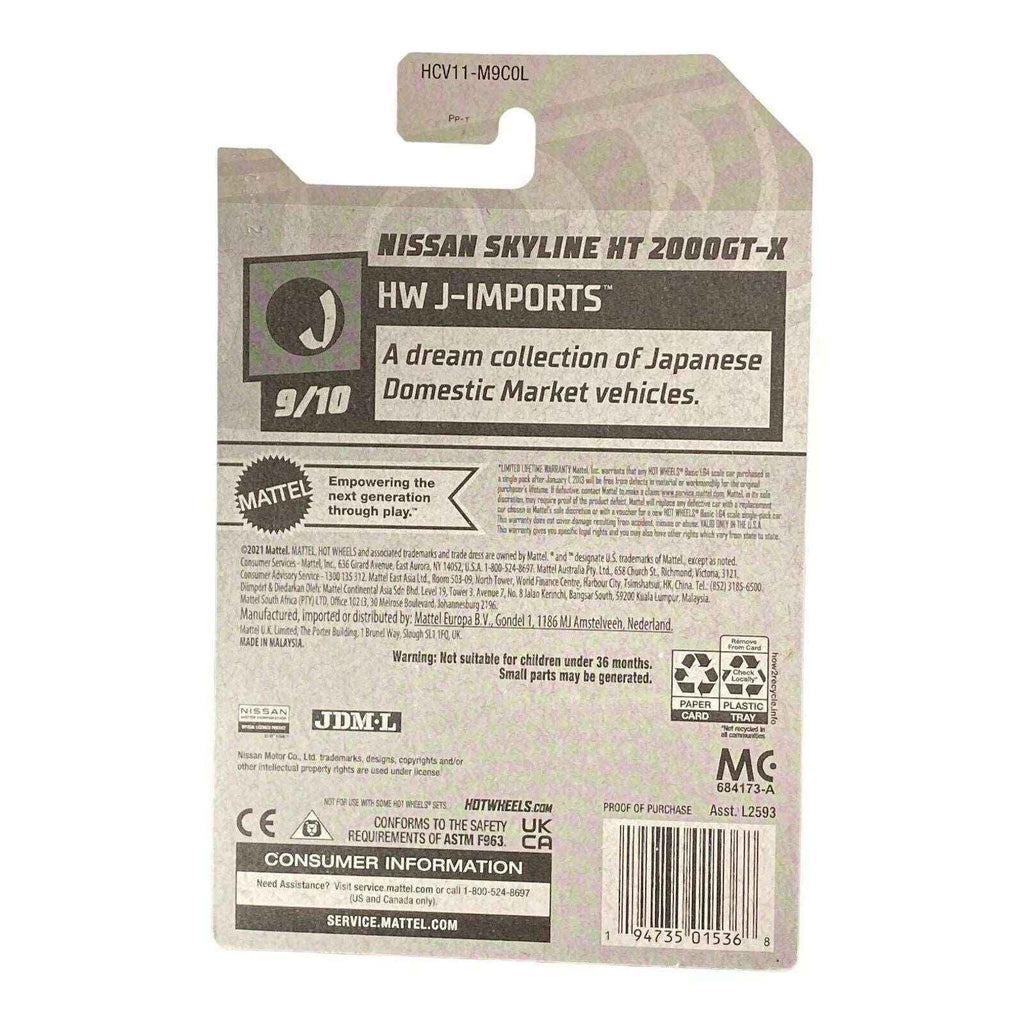 Hot Wheels Nissan Skyline HT 2000GT-X - J-Imports Series 9/10 -