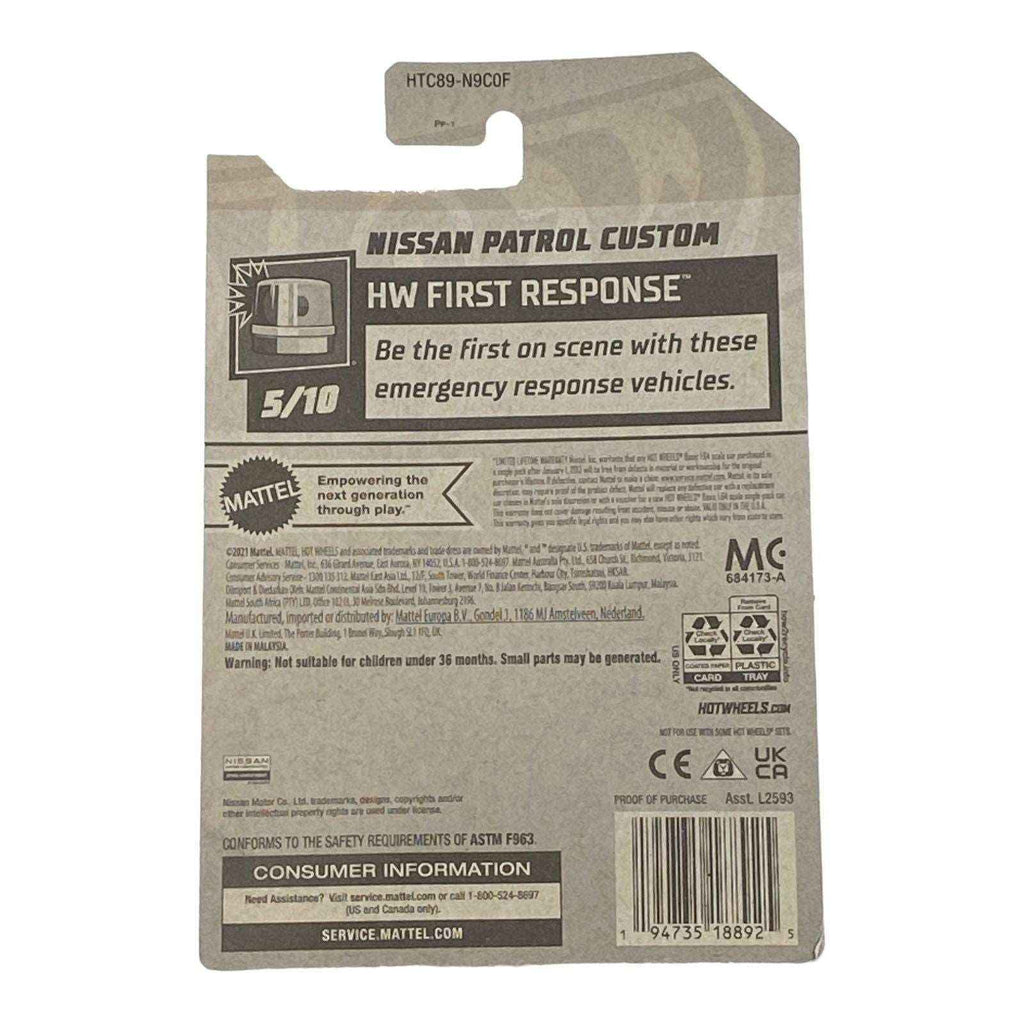 Hot Wheels Nissan Patrol Custom - First Response Series 5/10 -