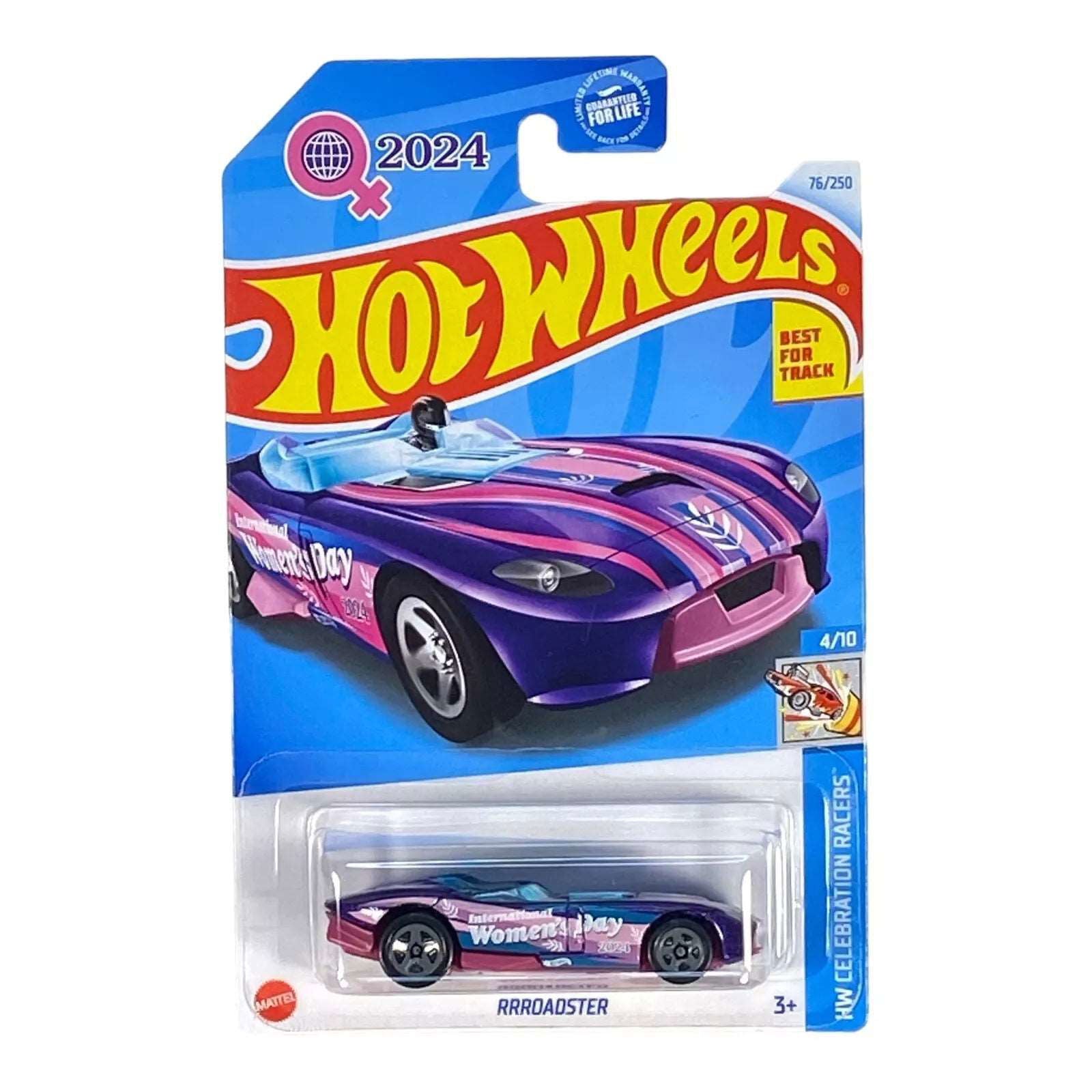 Hot Wheels Rrroadster - International Woman's Day 2024 - Celebration Racers 4/10 - Collectors World Toys