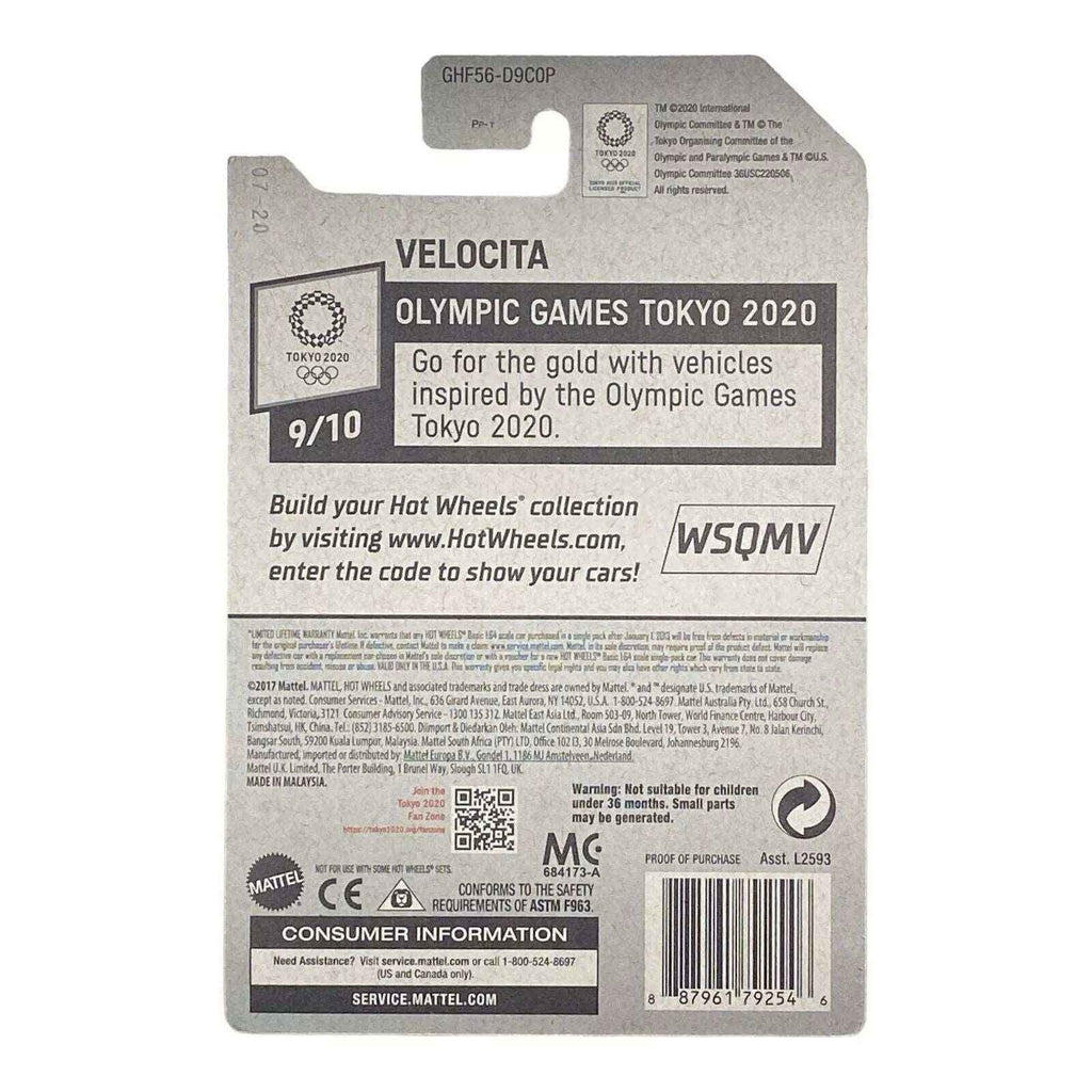 Hot Wheels Velocita - Swimming - Olympic Games Tokyo 2020 Series 9/10 -