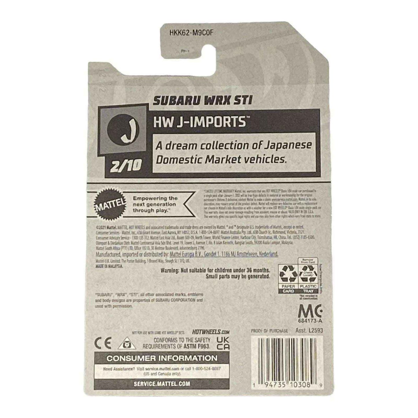 Hot Wheels Subaru WRX STI - J-Imports Series 2/10