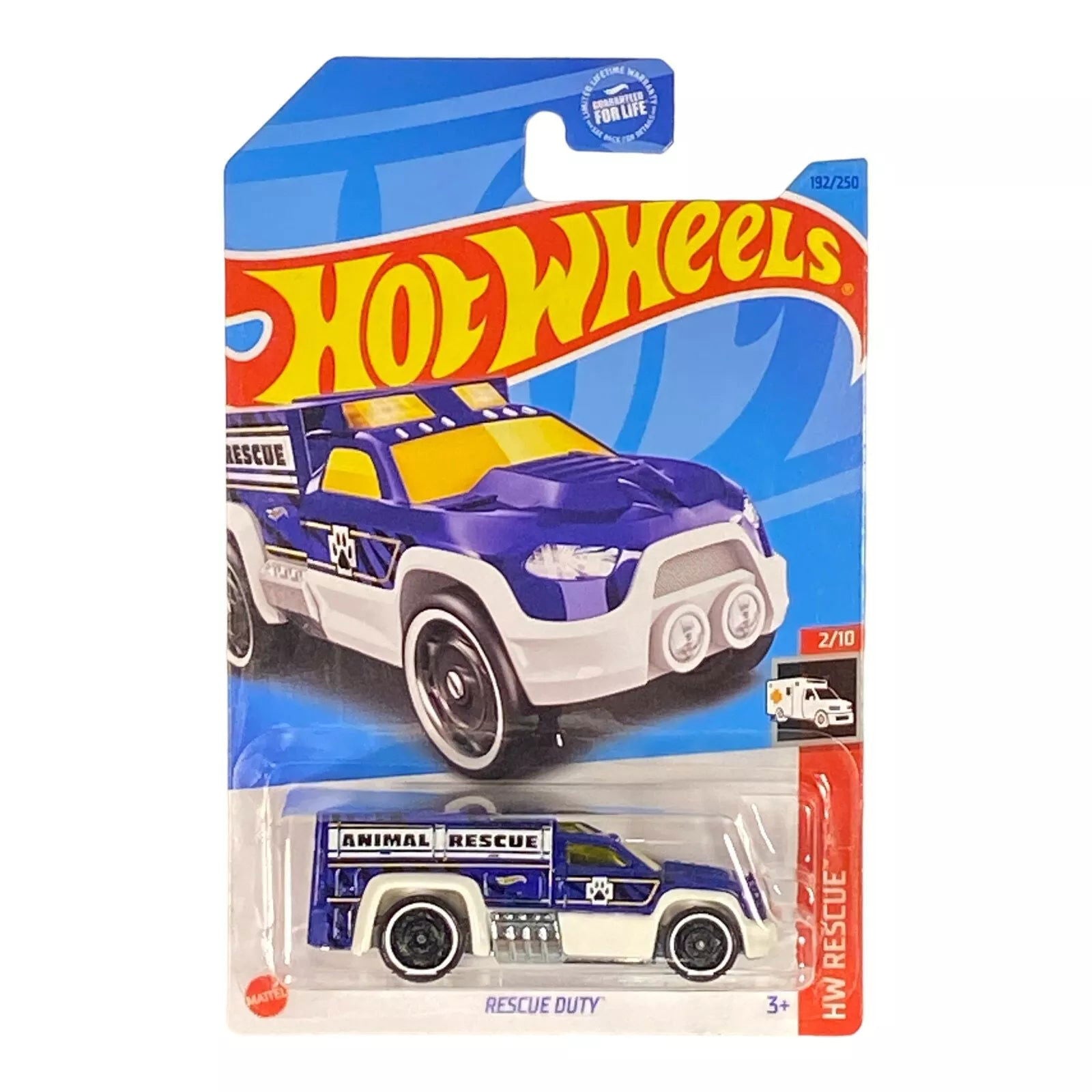 Hot Wheels Rescue Duty - Animal Rescue - Rescue Series 2/10 - Collectors World Toys