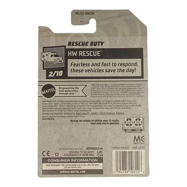 Hot Wheels Rescue Duty - Rescue Series 2/10 Main Image