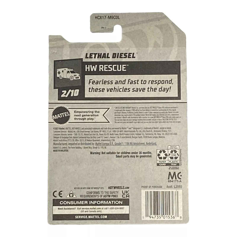 Hot Wheels Lethal Diesel - Rescue Series 2/10 -