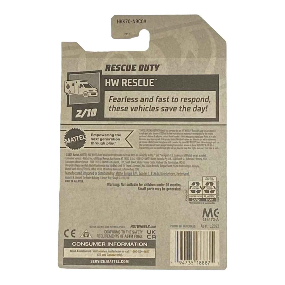 Hot Wheels Rescue Duty - Rescue Series 2/10 -