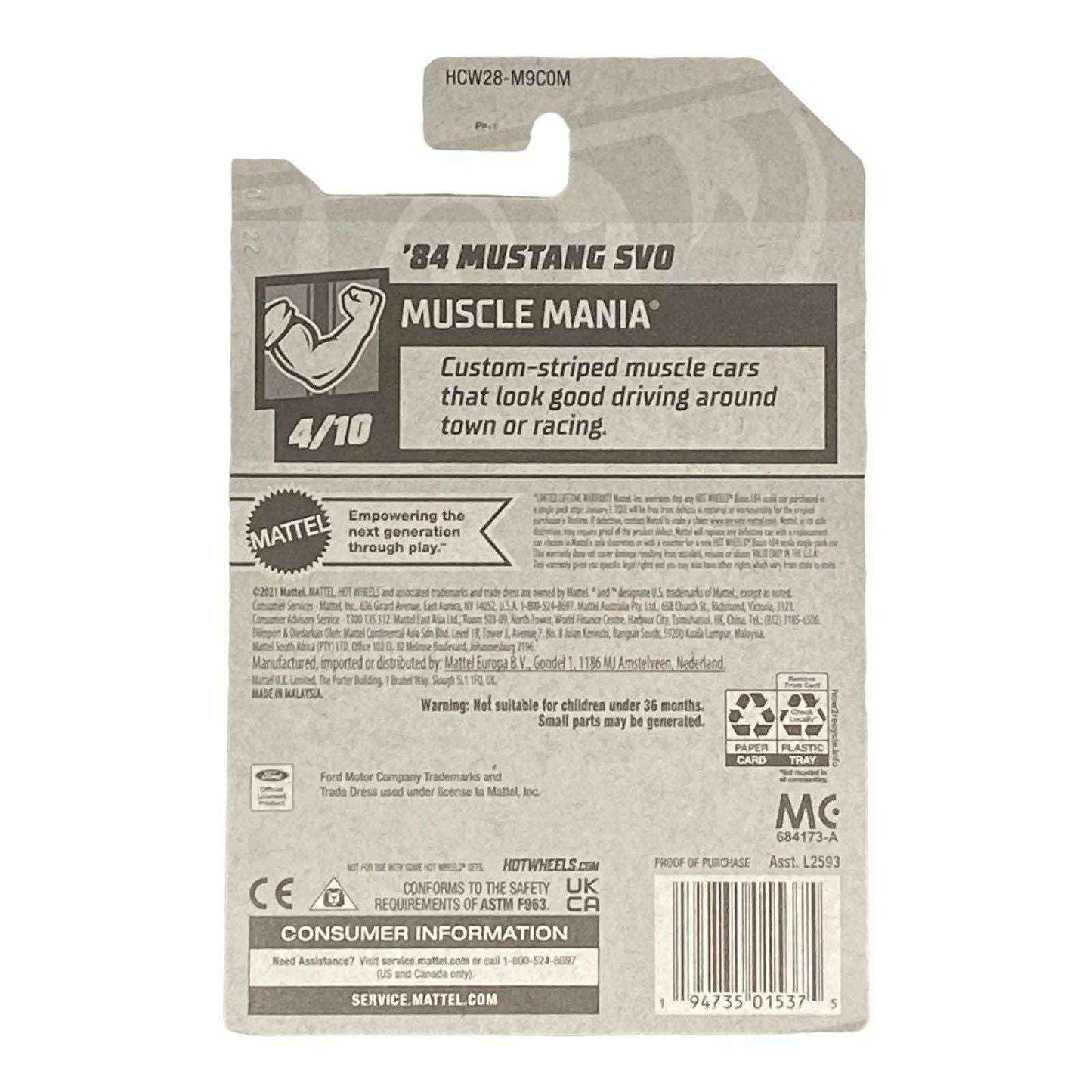 Hot Wheels '84 Mustang SVO - Muscle Mania Series 4/10