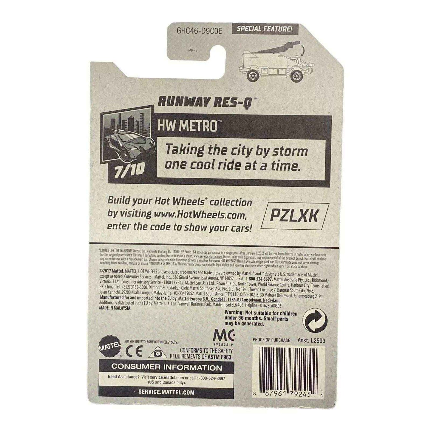 Hot Wheels Runway Res-Q - Metro Series 7/10