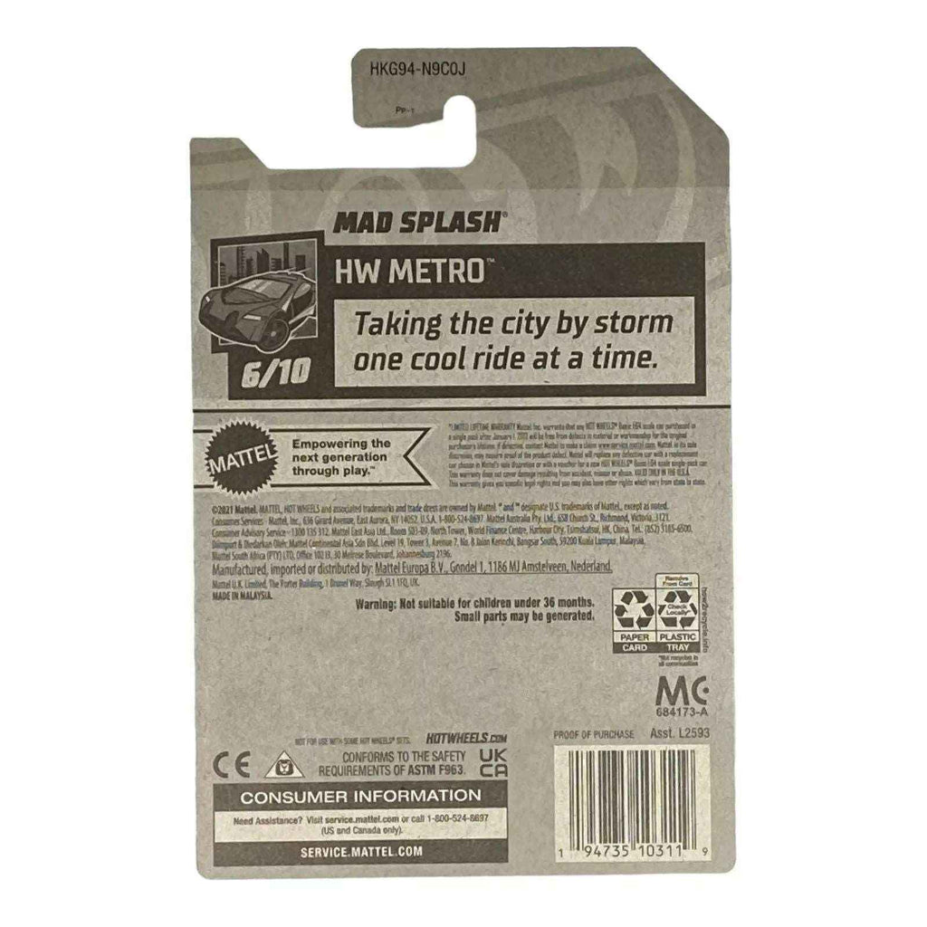 Hot Wheels Mad Splash - Metro Series 6/10 -