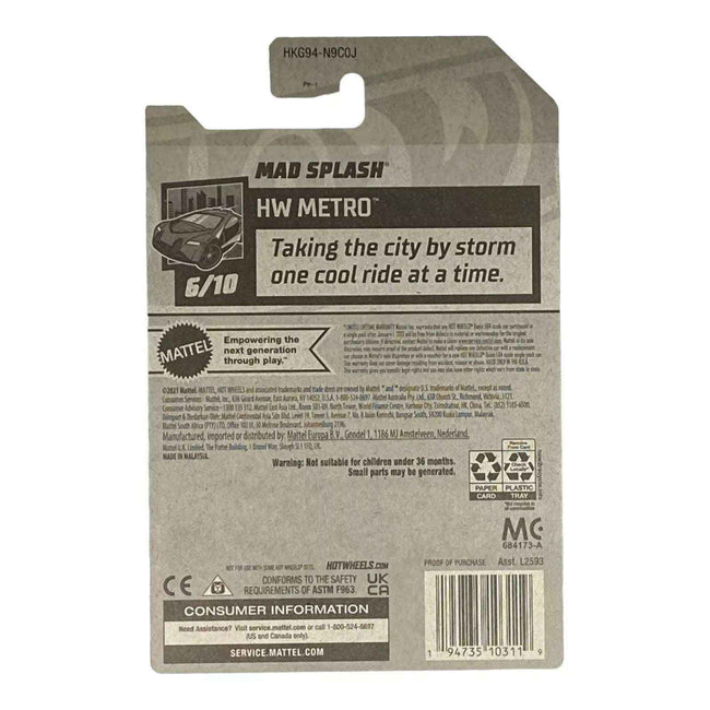 Hot Wheels Mad Splash - Metro Series 6/10 Main Image