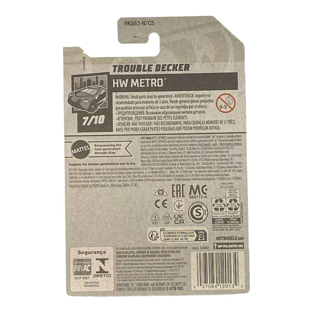 Hot Wheels Trouble Decker - Metro Series 7/10 -