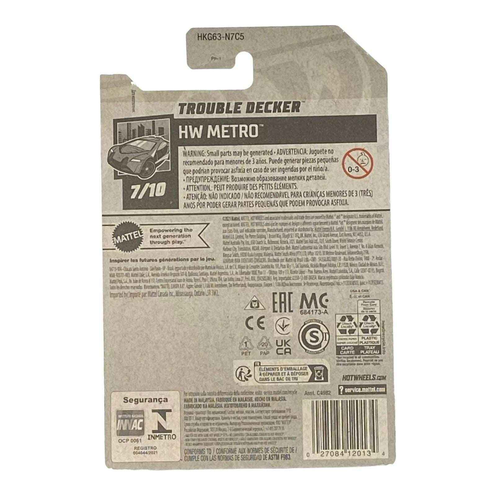 Hot Wheels Trouble Decker - Metro Series 7/10 -