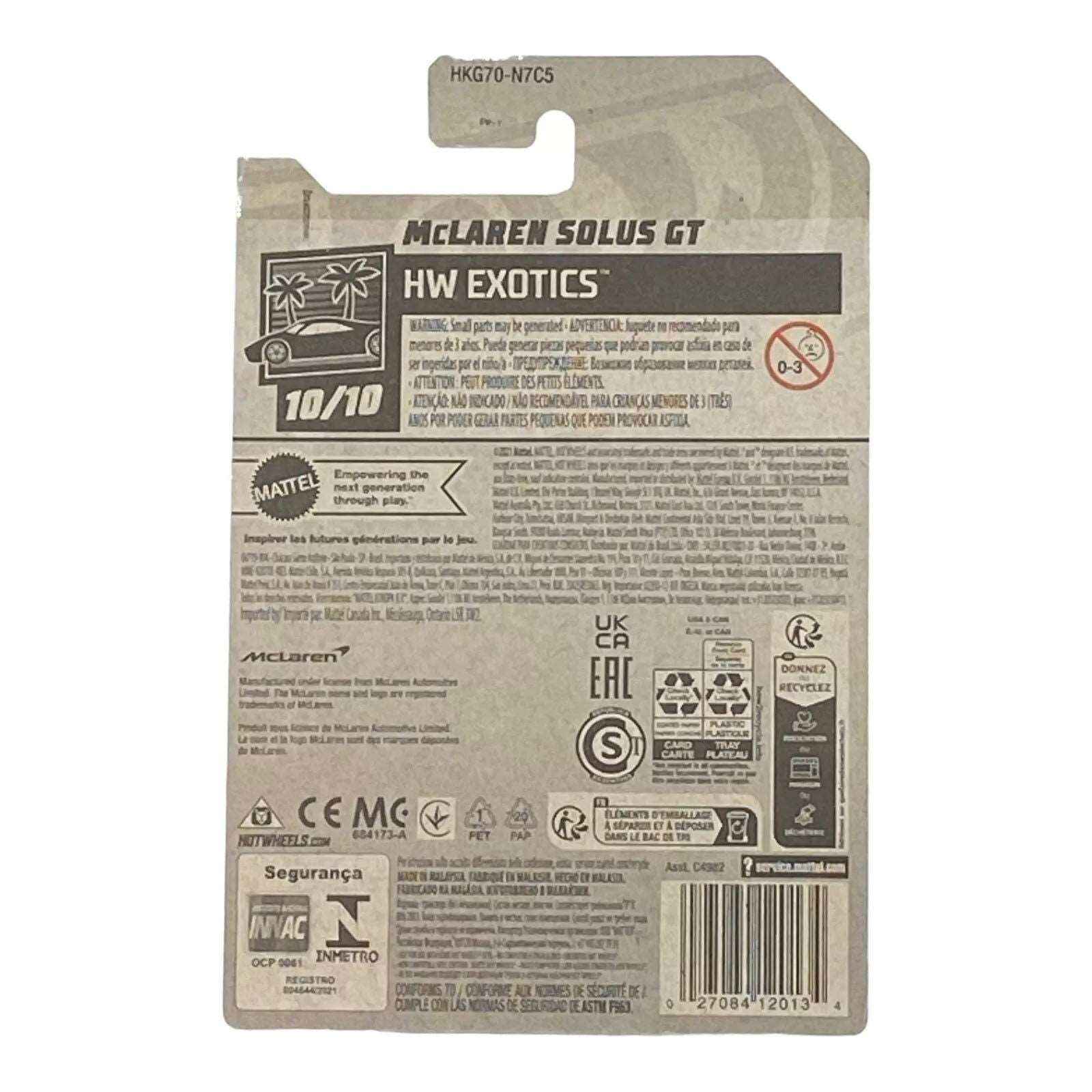 Hot Wheels McLaren Solus GT - Exotics Series 10/10 -