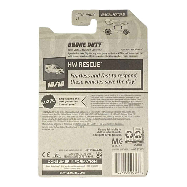 Hot Wheels Drone Duty - Rescue Series 10/10 Main Image