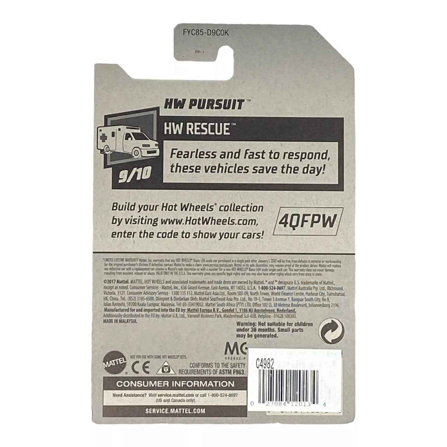 Hot Wheels HW Pursuit - Rescue Series 9/10