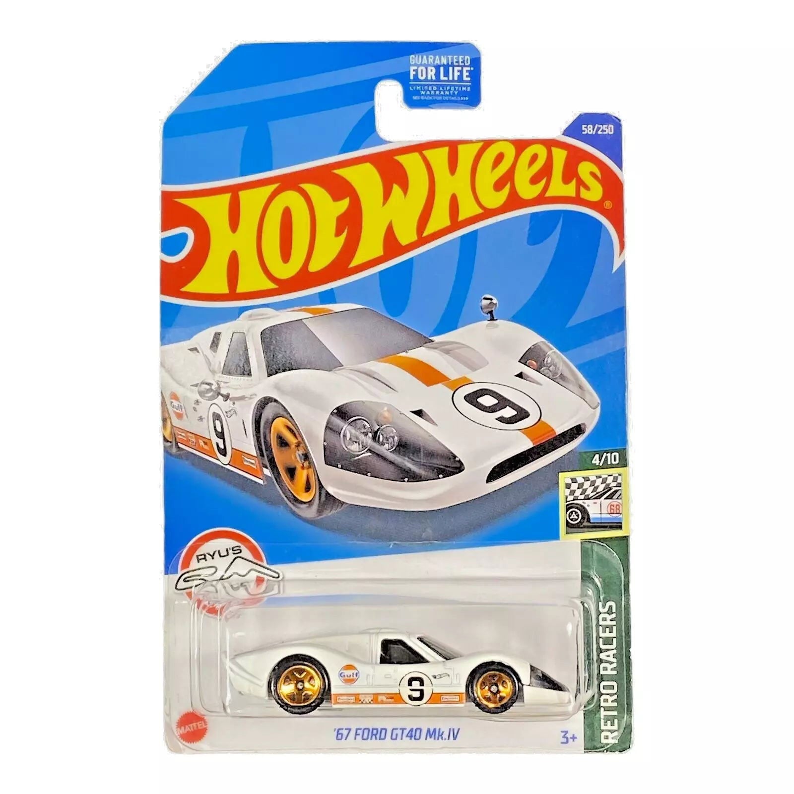 Hot Wheels '67 Ford GT40 Mk.IV - Retro Racers Series 4/10 - Collectors World Toys