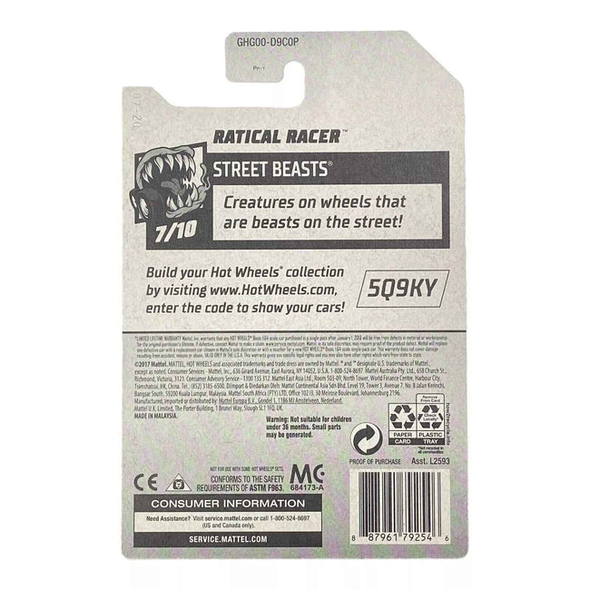 Hot Wheels Ratical Racer - Street Beasts Series 7/10 Main Image