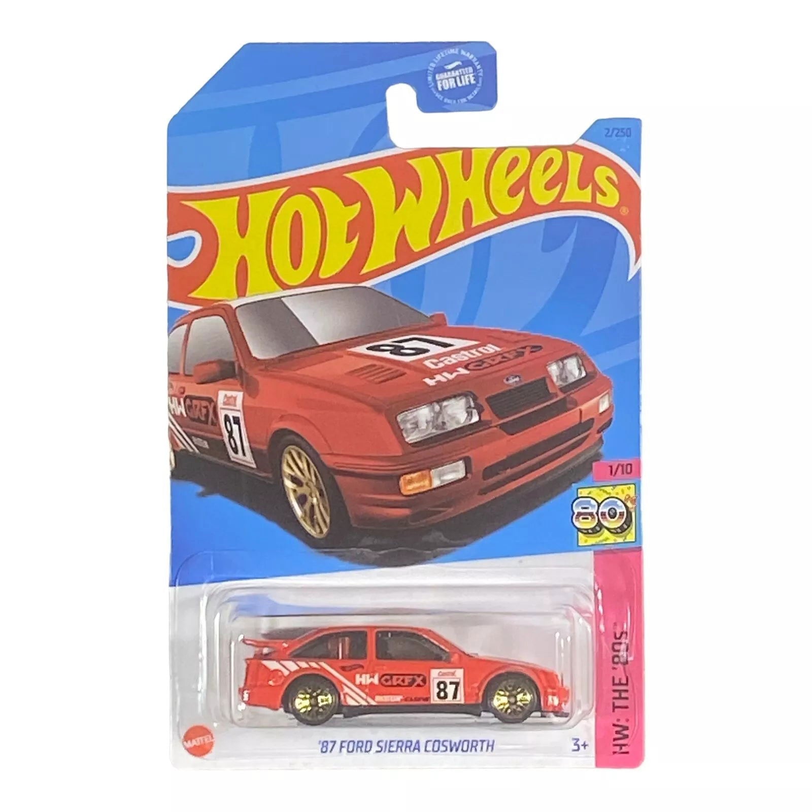 Hot Wheels '87 Ford Sierra Cosworth - The 80's Series 1/10 - Collectors World Toys