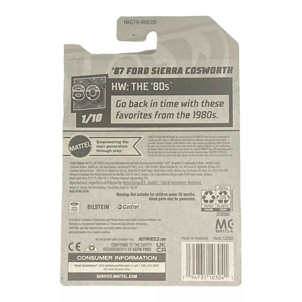 Hot Wheels '87 Ford Sierra Cosworth - The 80's Series 1/10 -